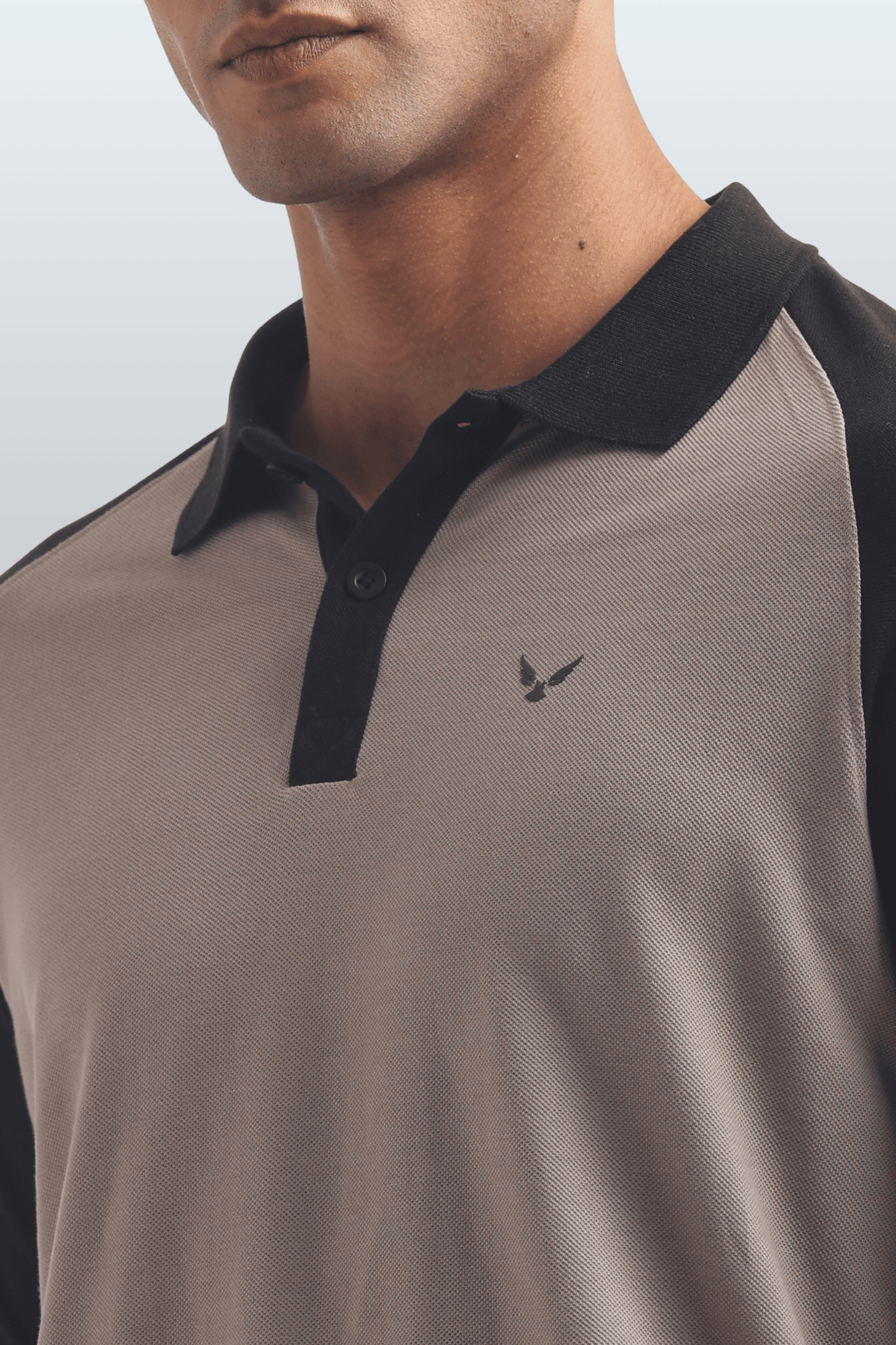 Men's Reglon Sleeve Cotton Rich Polo T-Shirt - BEIGE