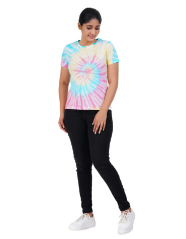 Women's Cotton Tie-Dye Regular fit T-Shirt – SPIRAL